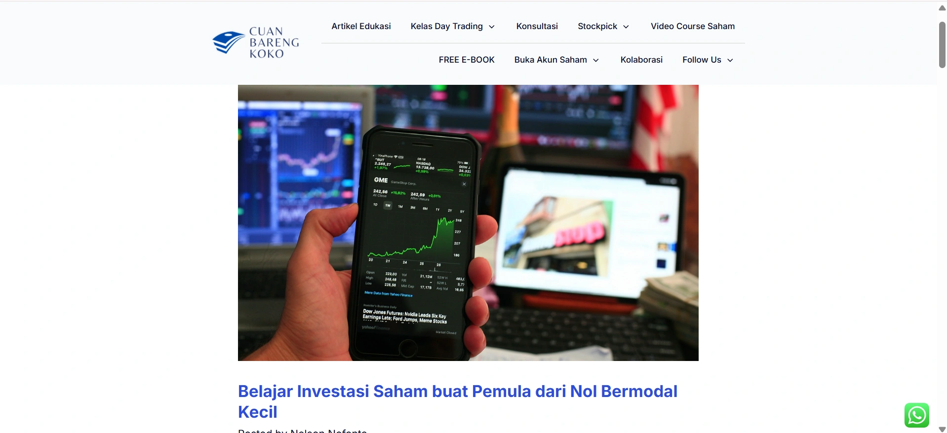Belajar Investasi Saham lewat Analisis Teknikal